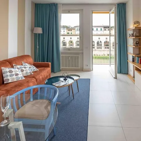 Ponte Vecchio View Open Space Lägenhet *